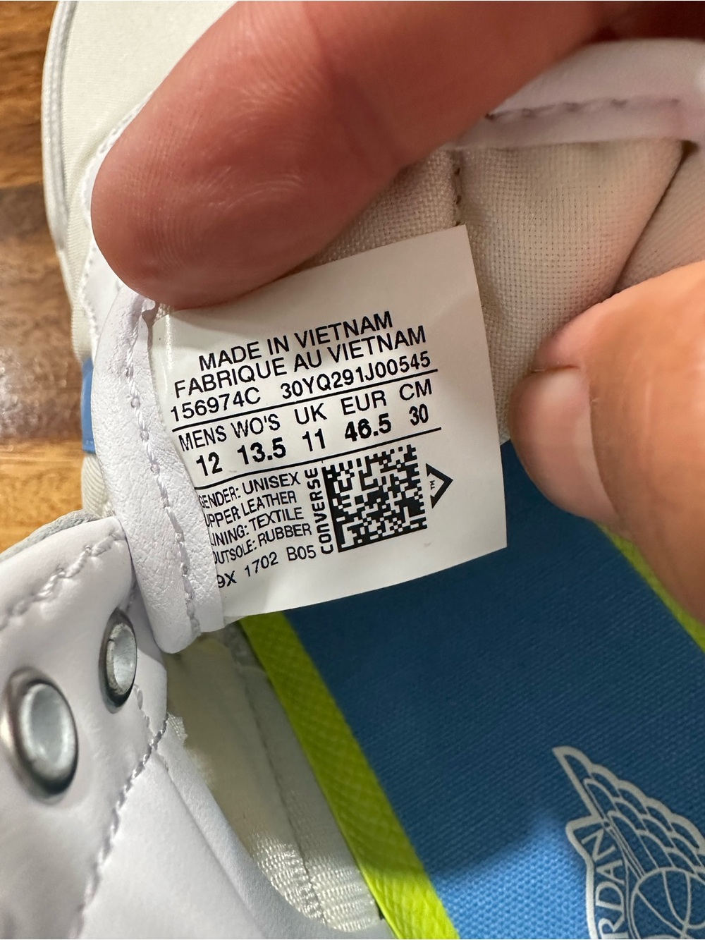 Air Jordan x Converse Alumni Pack 2017 Limited Edition 917931-900 Mens Sz 12 UNC - Picture 8 of 16